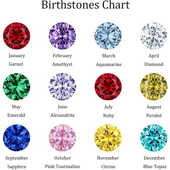 Christmas Gifts Sterling Silver Birthstone Tennis Bracelets for Women 2.5mm Tenn - Picture 5 of 6